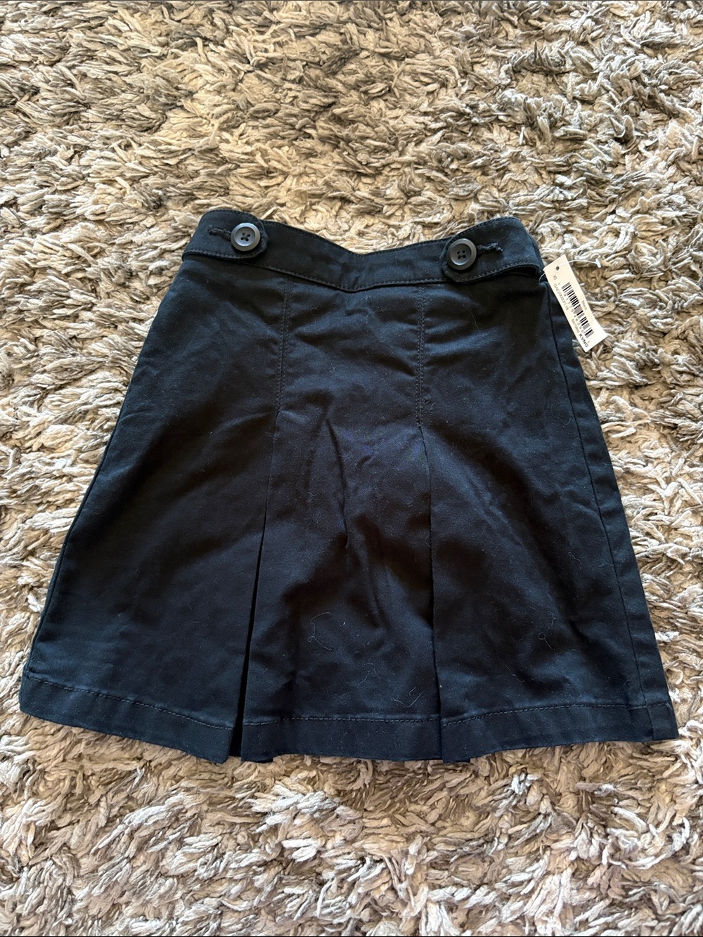 Amazon Essentials Black Girls' Pleated Uniform Skort
